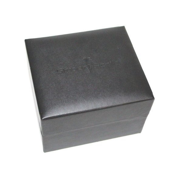 NEW w/Box Studer Schild‎ Dunlop Black Steel Chronograph Mens Watch NEW Battery - Picture 4 of 13